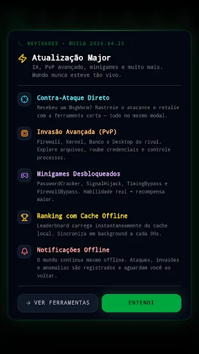 HackOs: Hacker Simulator ڈاؤن لوڈ کریں – جدید ہیکنگ سمیلیٹر - Screenshot 1