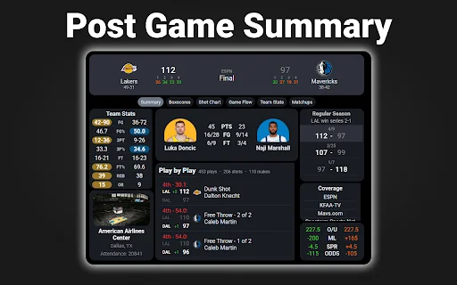 NBA اسکور بورڈ ڈاؤن لوڈ کریں – لائیو NBA اسکورز اور سٹیٹس مفت - Screenshot 2