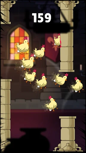 Fap Fap Chicken – Tsunami ڈاؤن لوڈ کریں – دلچسپ آرکیڈ گیم - Screenshot 2