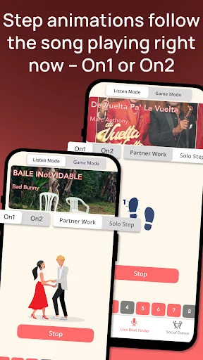 Dancetime – Salsa Beat Finder ڈاؤن لوڈ کریں – رقص کی تھاپ سمجھیں - Screenshot 2