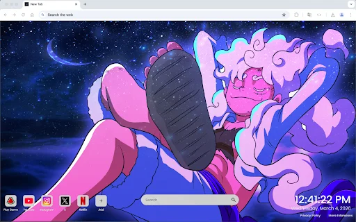 Luffy Gear 5 Live Wallpaper ڈاؤن لوڈ کریں – ون پیس اینیمی تھیم - Screenshot 3