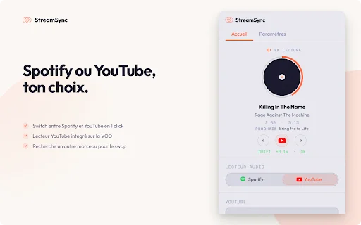 StreamSync ڈاؤن لوڈ کریں – Twitch VODs کے ساتھ Spotify ہم آہنگ کریں - Screenshot 4