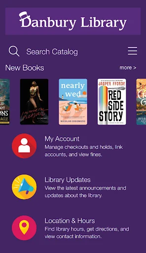 Danbury Library ایپ ڈاؤن لوڈ کریں – کتابوں کی تلاش اور اکاؤنٹ کا انتظام - Screenshot 7