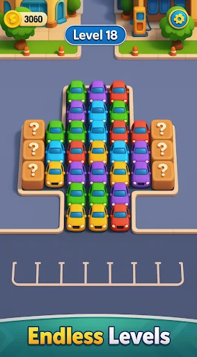 Triple Car: Match & Mod ڈاؤن لوڈ کریں – کار پزل گیم مفت - Screenshot 3