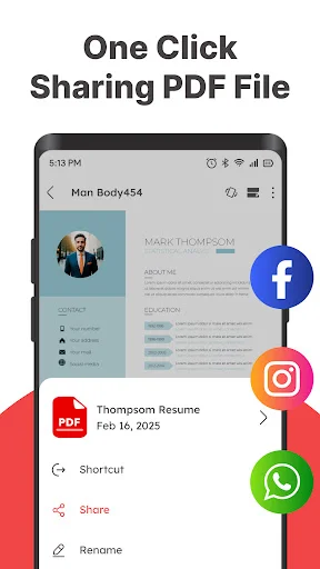 PDF Editor, Reader & Scanner ڈاؤن لوڈ کریں – پی ڈی ایف ایڈیٹنگ اب آسان - Screenshot 16
