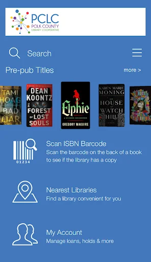 Polk County Library Co-op ڈاؤن لوڈ کریں – مفت کتابیں اور وسائل - Screenshot 1