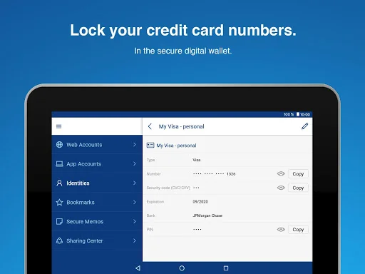 Sticky Password Manager ڈاؤن لوڈ کریں – محفوظ پاس ورڈ کا انتظام - Screenshot 15