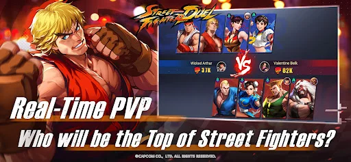 Street Fighter Duel ڈاؤن لوڈ کریں – بہترین Idle RPG گیم - Screenshot 4