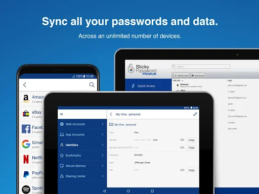 Sticky Password Manager ڈاؤن لوڈ کریں – محفوظ پاس ورڈ کا انتظام - Screenshot 16