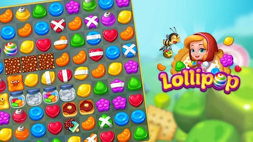 Lollipop: Sweet Taste Match 3 ڈاؤن لوڈ کریں – بہترین پزل گیم - Screenshot 19