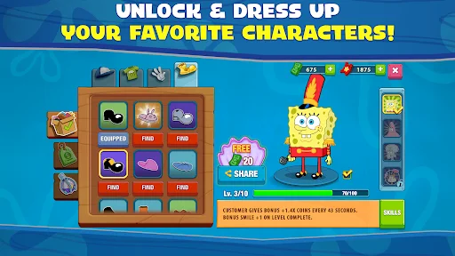 SpongeBob: Krusty Cook-Off ڈاؤن لوڈ کریں – بہترین کوکنگ گیم - Screenshot 6