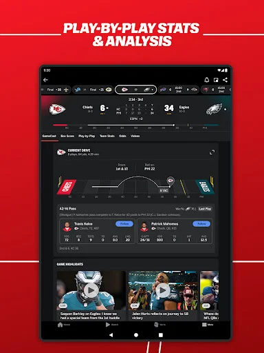 ESPN ایپ ڈاؤن لوڈ کریں – کھیلوں کے تازہ ترین اسکورز اور لائیو اپ ڈیٹس حاصل کریں - Screenshot 15