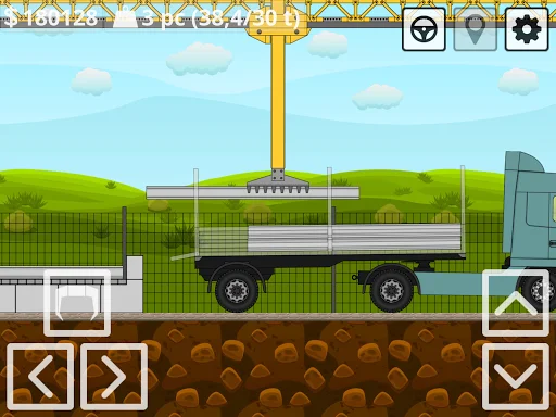 Mini Trucker ڈاؤن لوڈ کریں – بہترین 2D آف روڈ ٹرک سمیلیٹر گیم - Screenshot 13