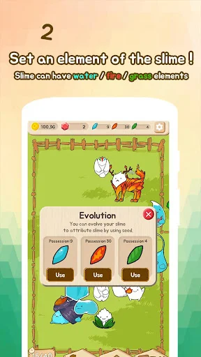 Slime Evolution ڈاؤن لوڈ کریں – پیارے سلائمز کی دیکھ بھال کریں - Screenshot 2