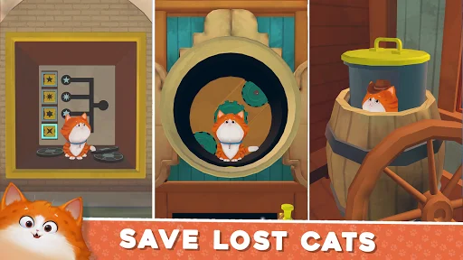 Cats in Time ڈاؤن لوڈ کریں – آرام دہ پہیلی گیم مفت میں حاصل کریں - Screenshot 3