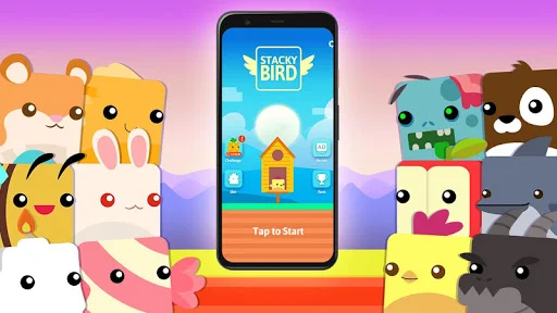 Stacky Bird ڈاؤن لوڈ کریں – بہترین آف لائن آرکیڈ گیم - Screenshot 6