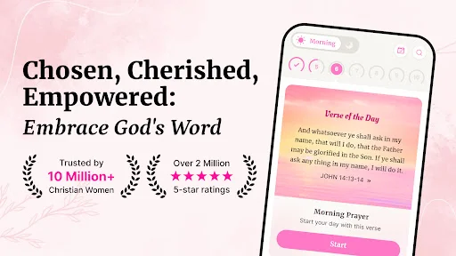 Bible For Women ڈاؤن لوڈ کریں – خواتین کے لیے روزانہ بائبل اور دعائیں - Screenshot 1