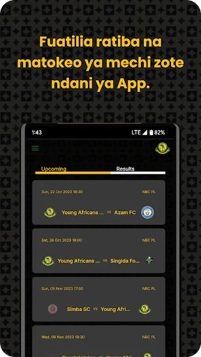 Yanga SC ایپ ڈاؤن لوڈ کریں – ینگ افریقن کلب کی تازہ ترین اپ ڈیٹس - Screenshot 3