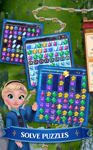 Disney Frozen Free Fall ڈاؤن لوڈ کریں – پہیلی کا دلچسپ کھیل - Screenshot 14