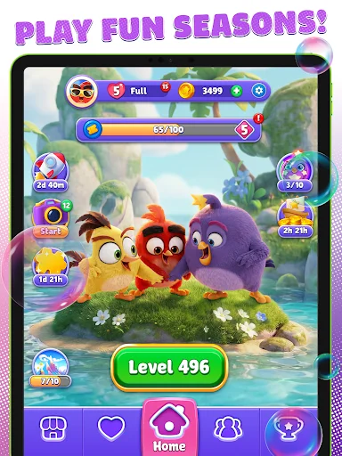 Angry Birds Dream Blast ڈاؤن لوڈ کریں – دلچسپ پزل ایڈونچر - Screenshot 10