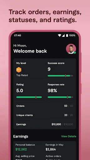 Fiverr ایپ ڈاؤن لوڈ کریں – فری لانسنگ کے ذریعے آن لائن کمائیں - Screenshot 8