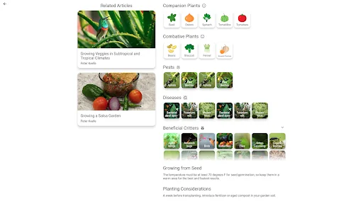 Planter – Garden Planner ڈاؤن لوڈ کریں – سبزیوں کی کاشت کا بہترین طریقہ - Screenshot 27