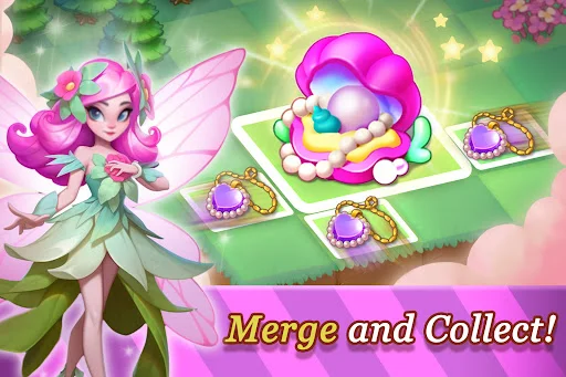 Merge Elves ڈاؤن لوڈ کریں – جادوئی گارڈن کا بہترین پزل گیم - Screenshot 8