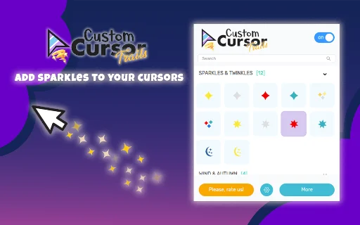 Custom Cursor Trails ڈاؤن لوڈ کریں – اپنے براؤزر کو اسٹائلش بنائیں - Screenshot 1