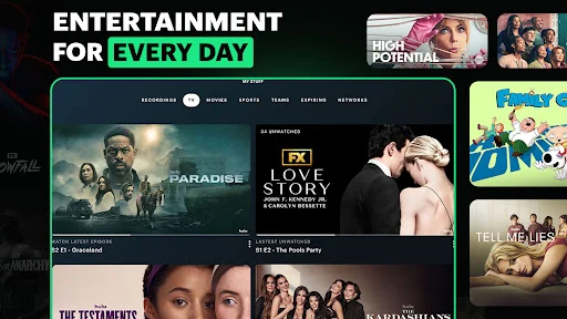 Hulu ایپ ڈاؤن لوڈ کریں – لائیو اسپورٹس اور فلمیں مفت سٹریم کریں - Screenshot 6
