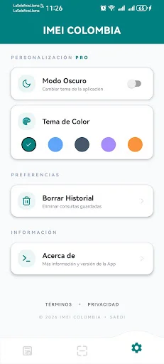 IMEI COLOMBIA ایپ ڈاؤن لوڈ کریں – کولمبیا میں فون سٹیٹس چیک کریں - Screenshot 18