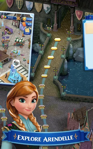 Disney Frozen Free Fall ڈاؤن لوڈ کریں – پہیلی کا دلچسپ کھیل - Screenshot 4